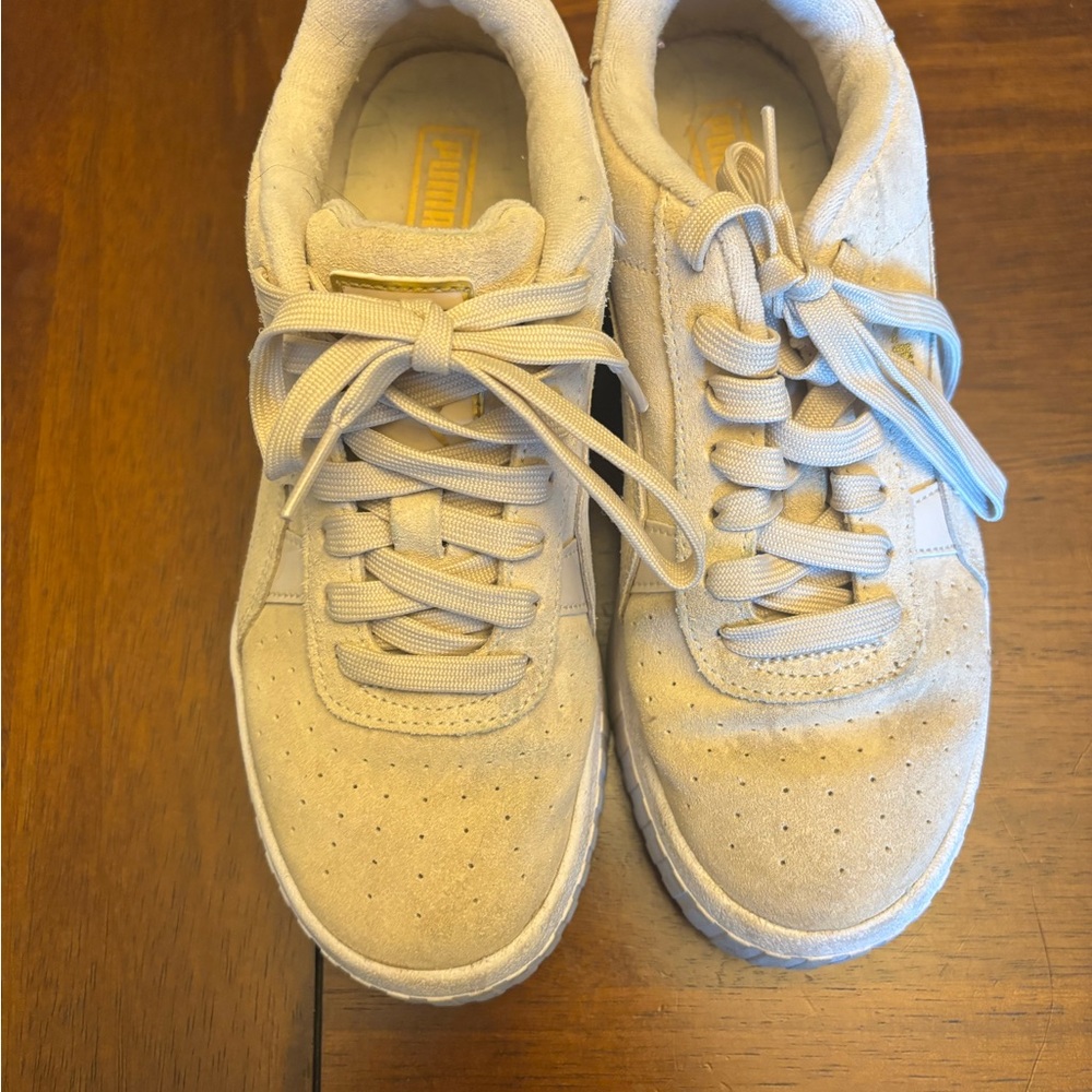 Puma Beige wedge sneakers